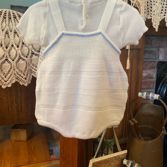 Vintage Nann-Knits by Nannette Infant Boys 2 piece Jon Jon size 18 months - Picture 10 of 16